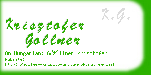 krisztofer gollner business card